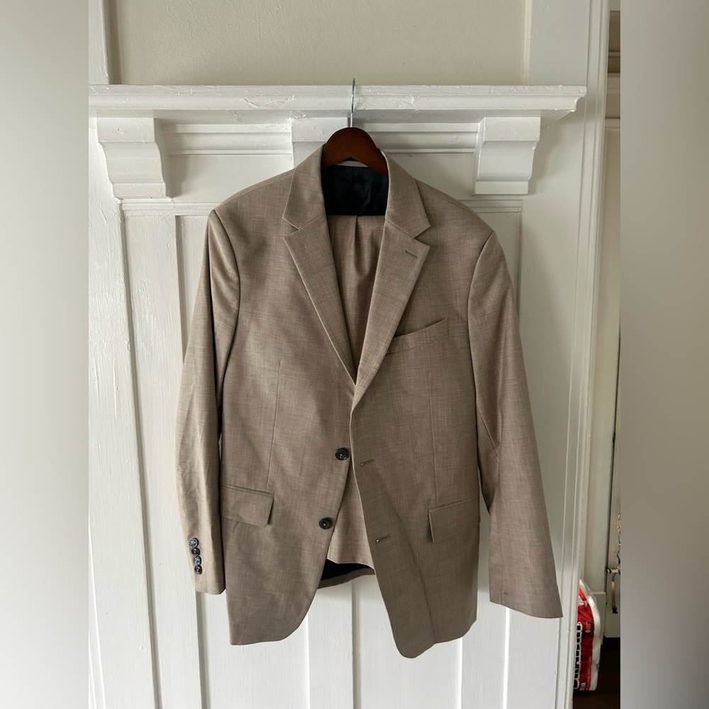 Mango Men's Tan Suit